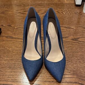 Aldo Denim Blue Women's Heels
